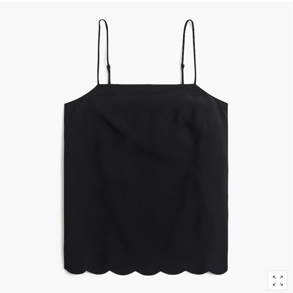 J Crew Scalloped-hem Cami Top
